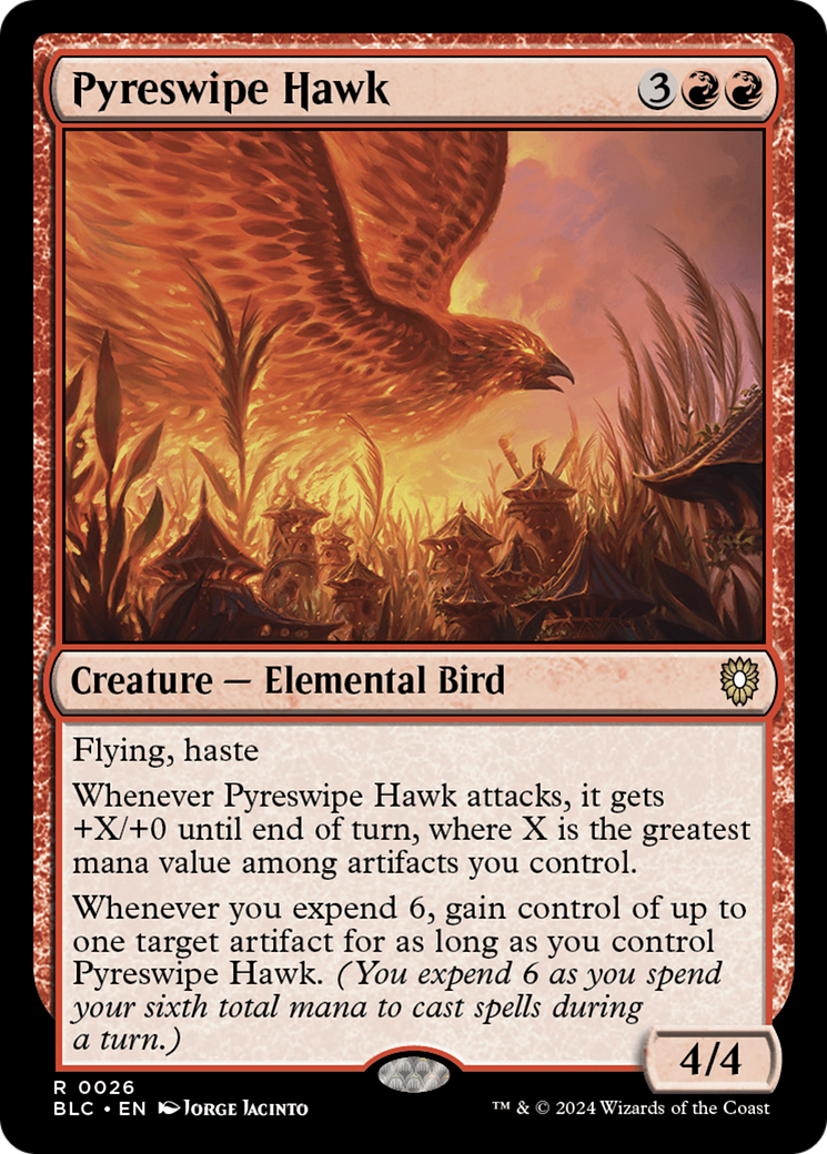 Pyreswipe Hawk [Bloomburrow Commander] | Silver Goblin