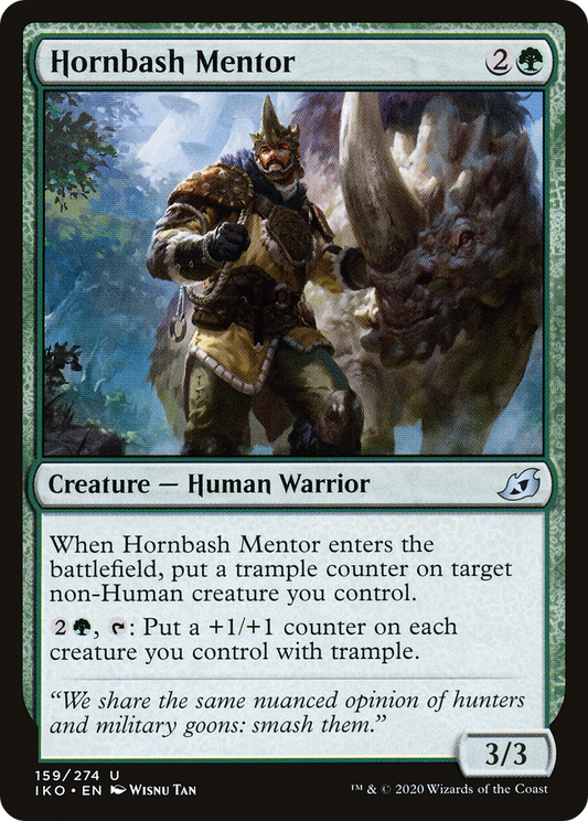Hornbash Mentor [Ikoria: Lair of Behemoths] Foil