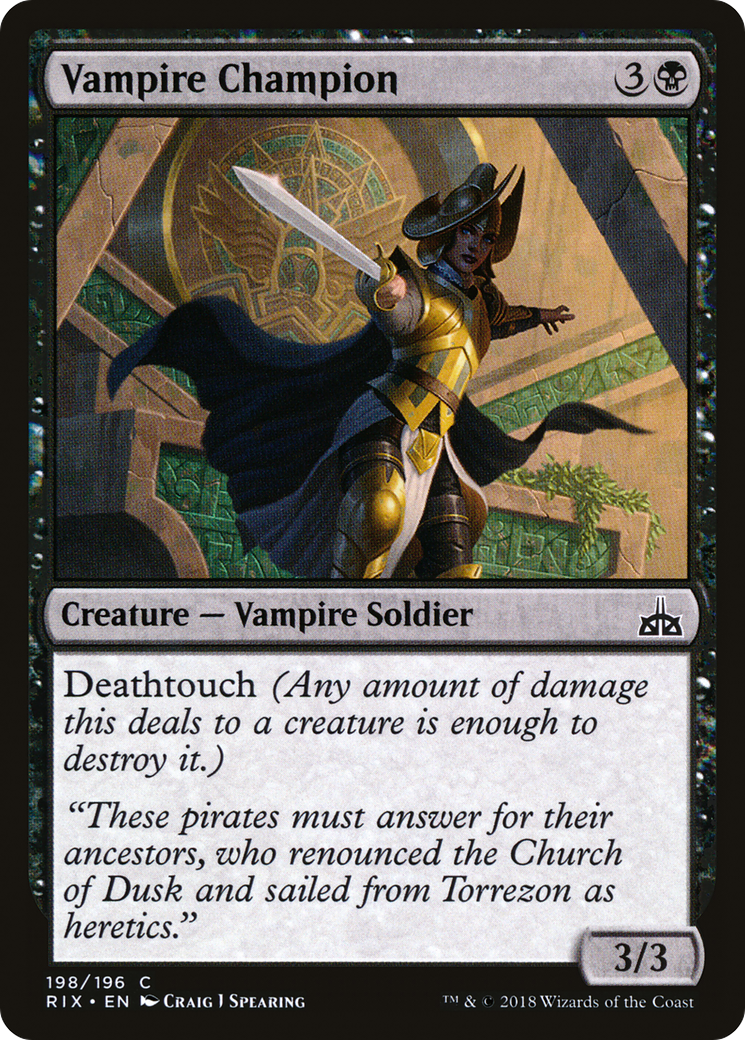 Vampire Champion [Rivals of Ixalan] | Silver Goblin