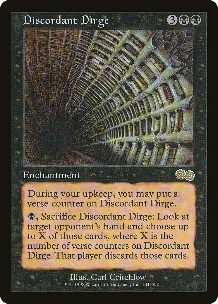 Discordant Dirge [Urza's Saga] | Silver Goblin