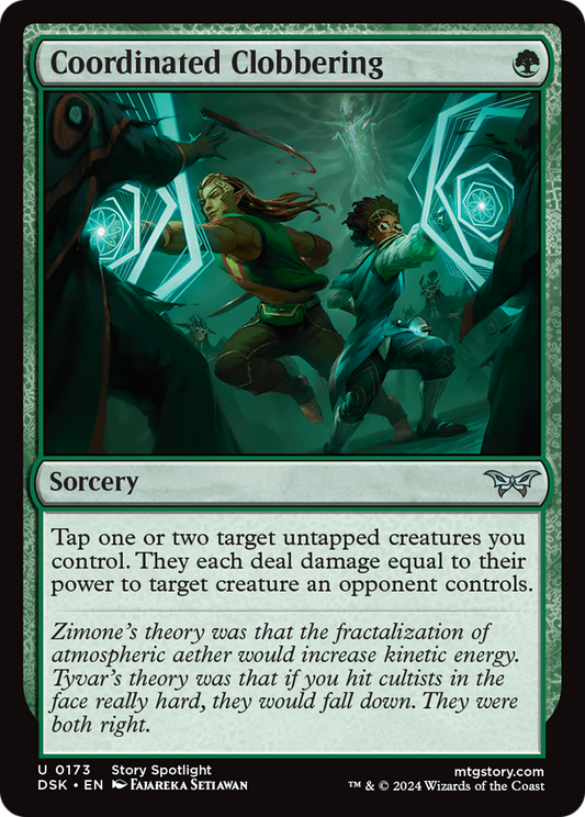 Coordinated Clobbering [Duskmourn: House of Horror] Foil