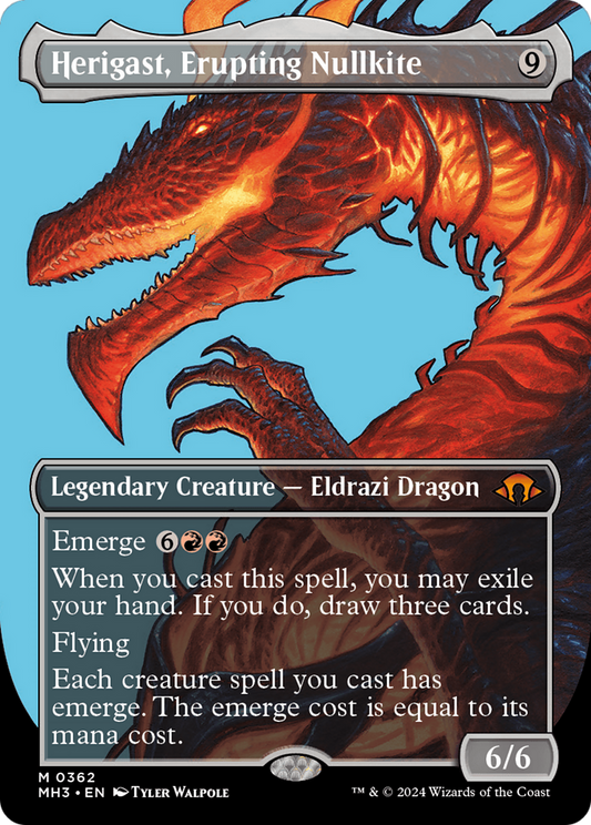 Herigast, Erupting Nullkite (Borderless) [Modern Horizons 3] Foil