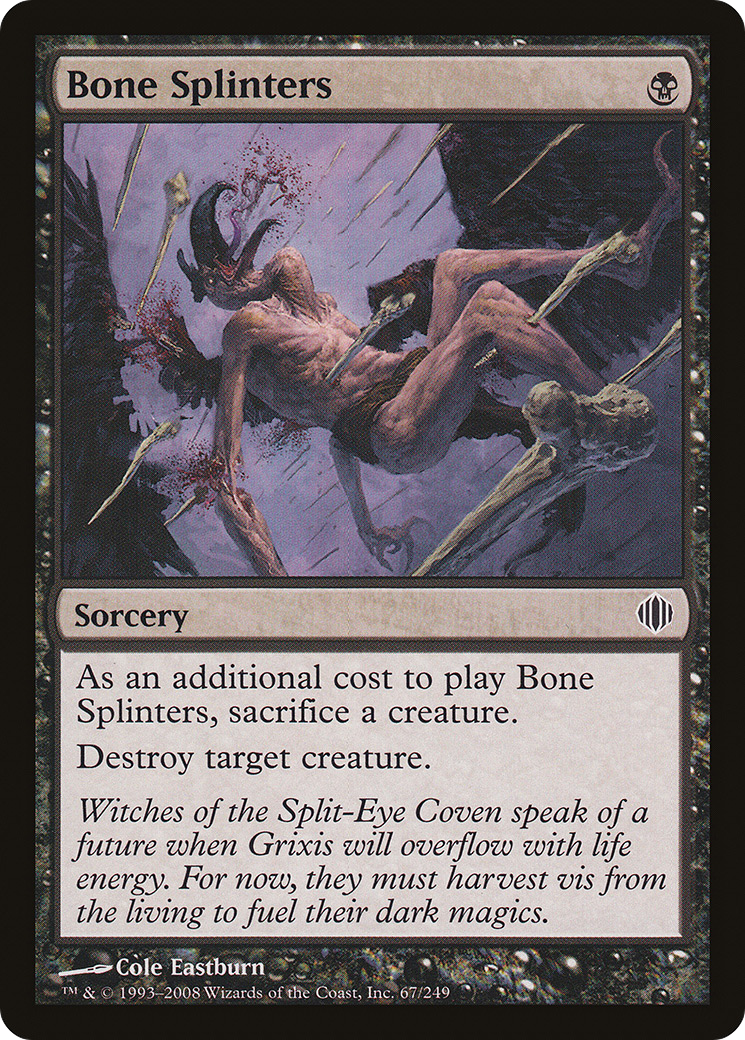 Bone Splinters [Shards of Alara] | Silver Goblin