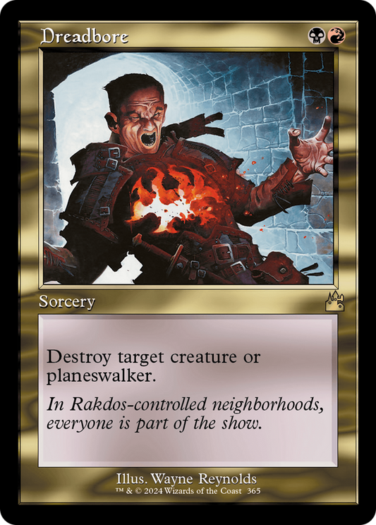 Dreadbore (Retro Frame) [Ravnica Remastered] Foil