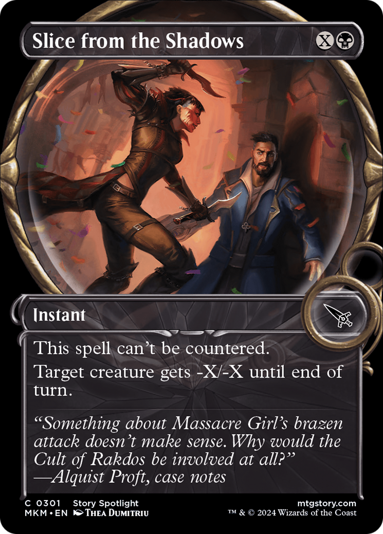 Slice from the Shadows (Showcase) [Murders at Karlov Manor] Foil
