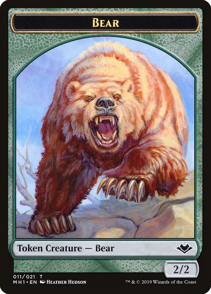 Shapeshifter (001) // Bear (011) Double-Sided Token [Modern Horizons Tokens] | Silver Goblin