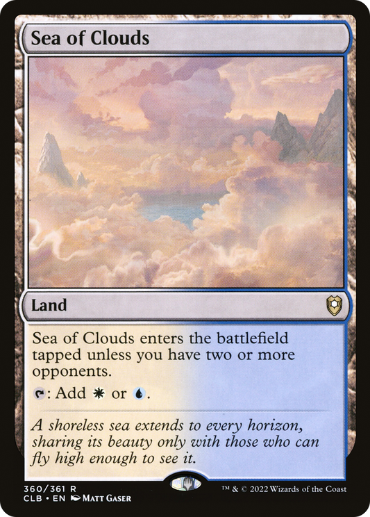 Sea of Clouds [Commander Legends: Battle for Baldur's Gate] Foil