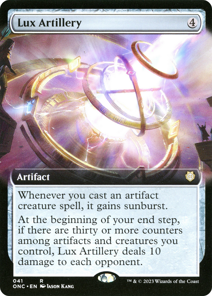 Lux Artillery (Extended Art) [Phyrexia: All Will Be One Commander] Foil
