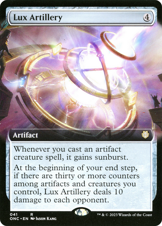 Lux Artillery (Extended Art) [Phyrexia: All Will Be One Commander] Foil