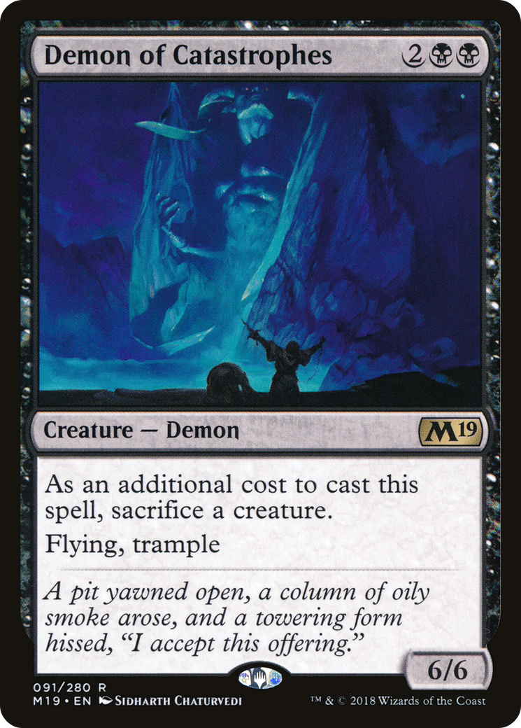 Demon of Catastrophes [Core Set 2019] Foil