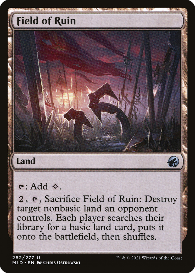 Field of Ruin [Innistrad: Midnight Hunt] Foil
