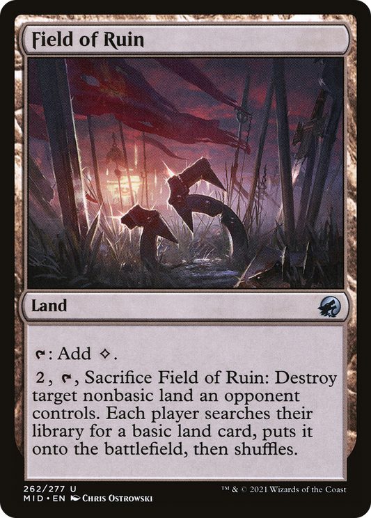 Field of Ruin [Innistrad: Midnight Hunt] Foil