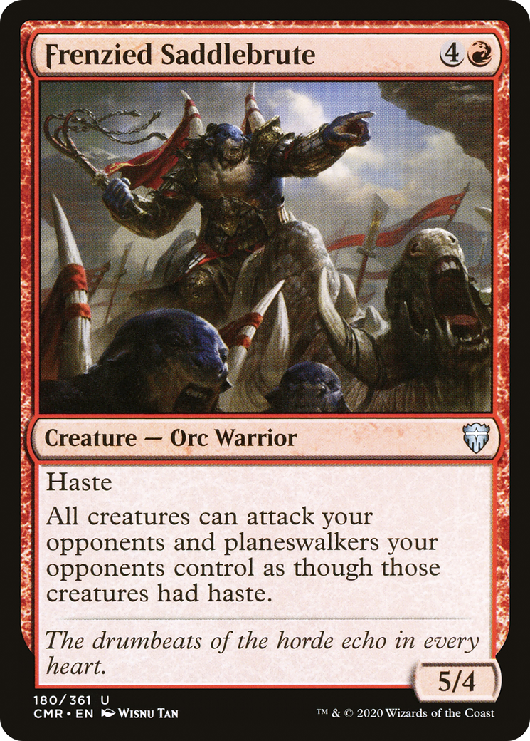 Frenzied Saddlebrute (180) Foil - Commander Legends