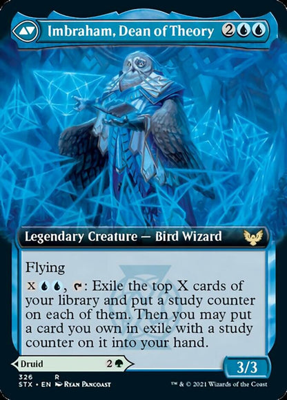 Kianne, Dean of Substance // Imbraham, Dean of Theory (Extended Art) [Strixhaven: School of Mages] Foil