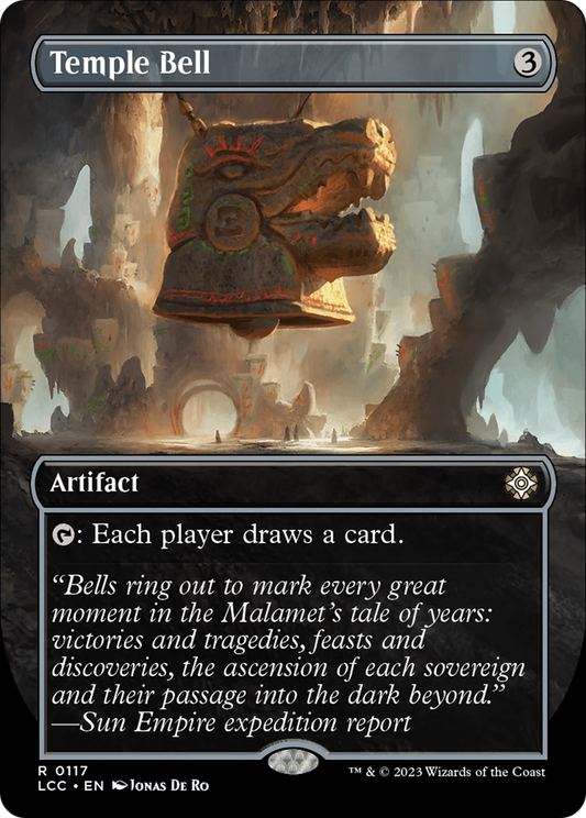Temple Bell (Borderless) [The Lost Caverns of Ixalan Commander] Foil