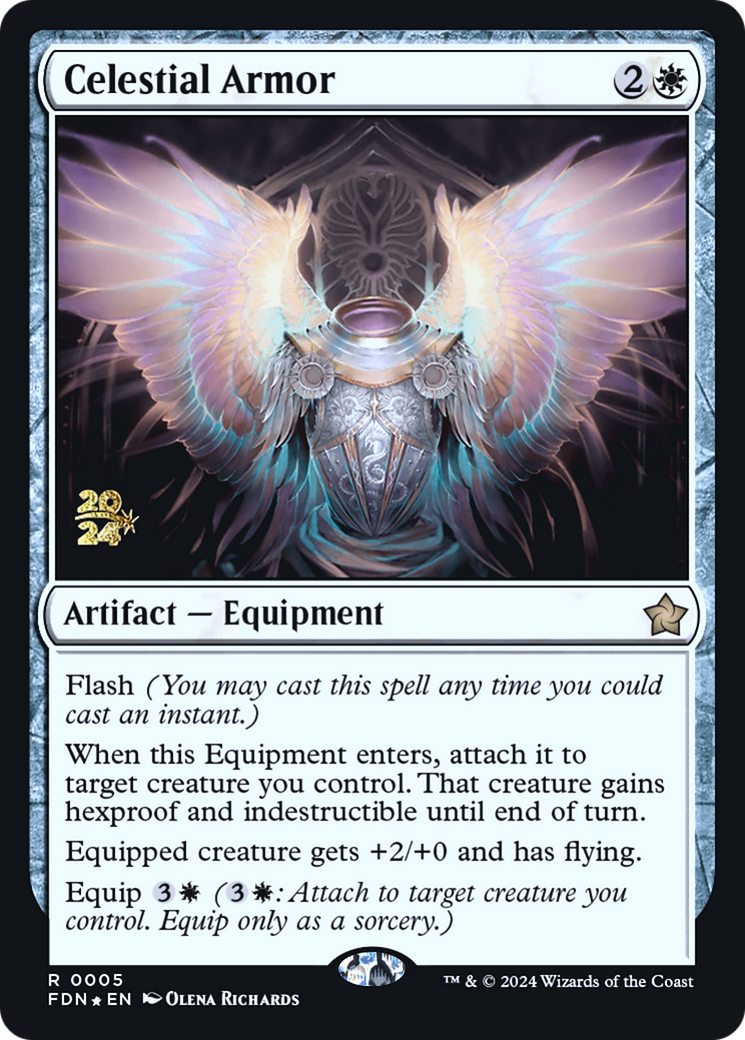 Celestial Armor [Foundations Prerelease Promos]