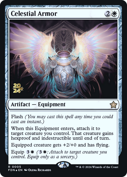 Celestial Armor [Foundations Prerelease Promos]