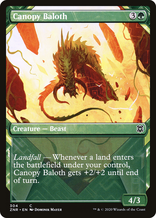 Canopy Baloth (Showcase) [Zendikar Rising] Foil