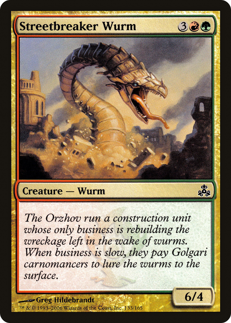 Streetbreaker Wurm (133) Foil - Guildpact