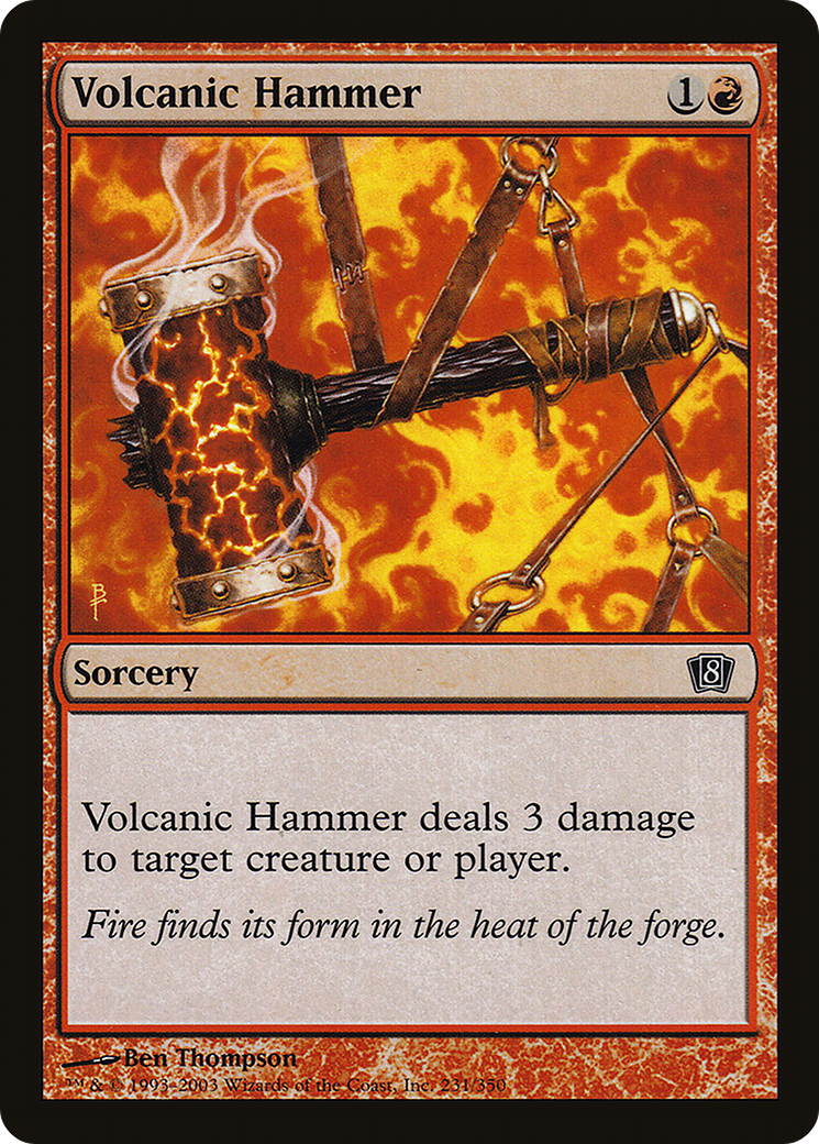 Volcanic Hammer (231) Foil - Eighth Edition