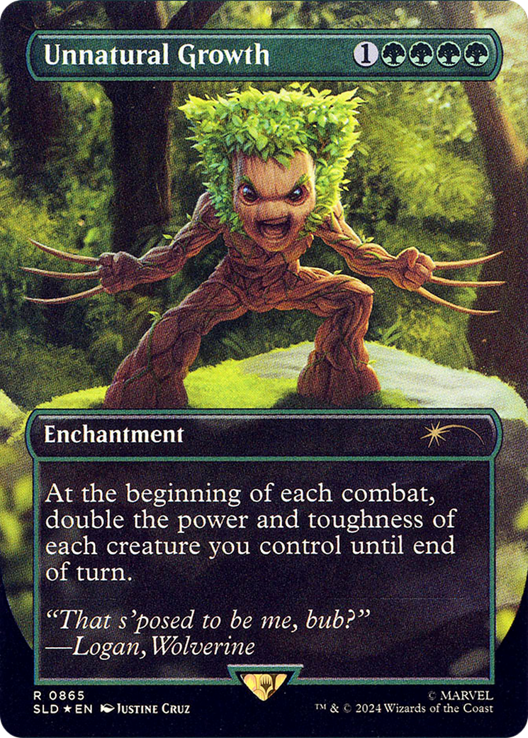 Unnatural Growth (Rainbow Foil) [Secret Lair Drop Series]
