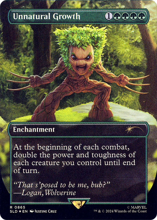 Unnatural Growth (Rainbow Foil) [Secret Lair Drop Series]