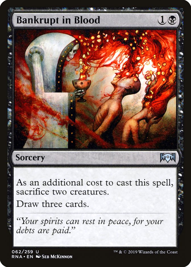 Bankrupt in Blood [Ravnica Allegiance] | Silver Goblin