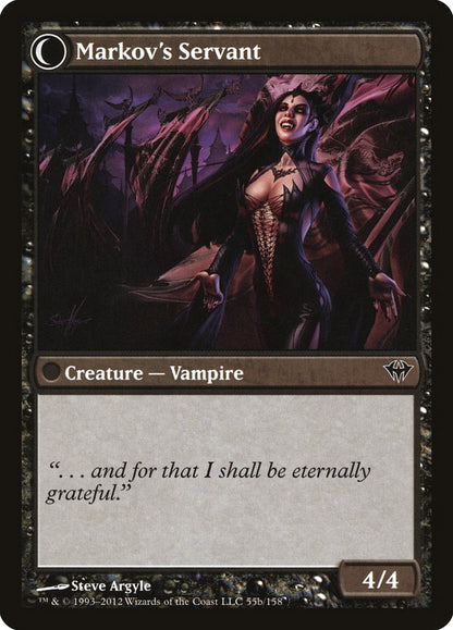 Chosen of Markov // Markov's Servant [Dark Ascension] Foil