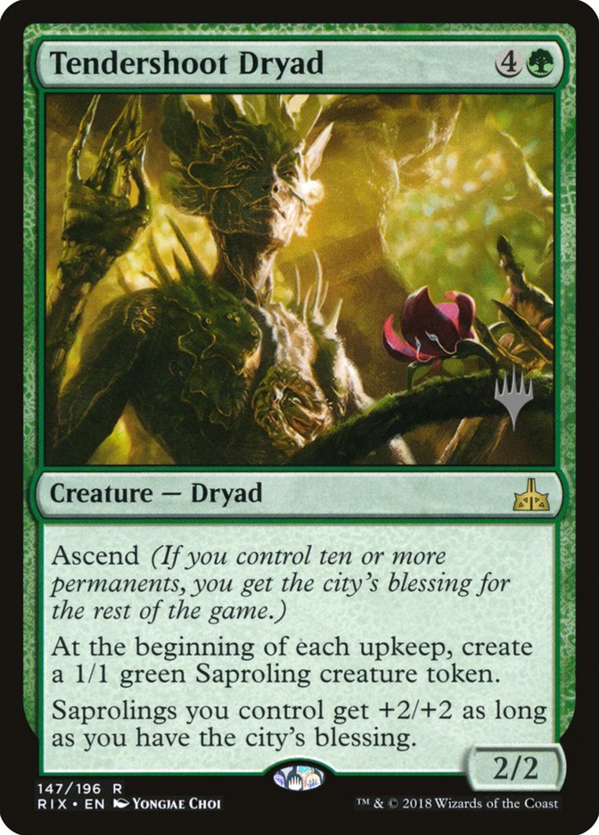 Tendershoot Dryad (Promo Pack) [Rivals of Ixalan Promos] | Silver Goblin