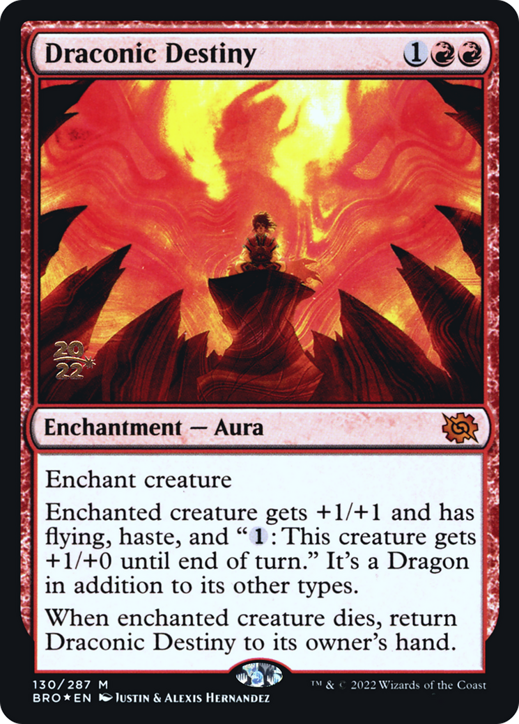 Draconic Destiny [The Brothers' War Prerelease Promos]