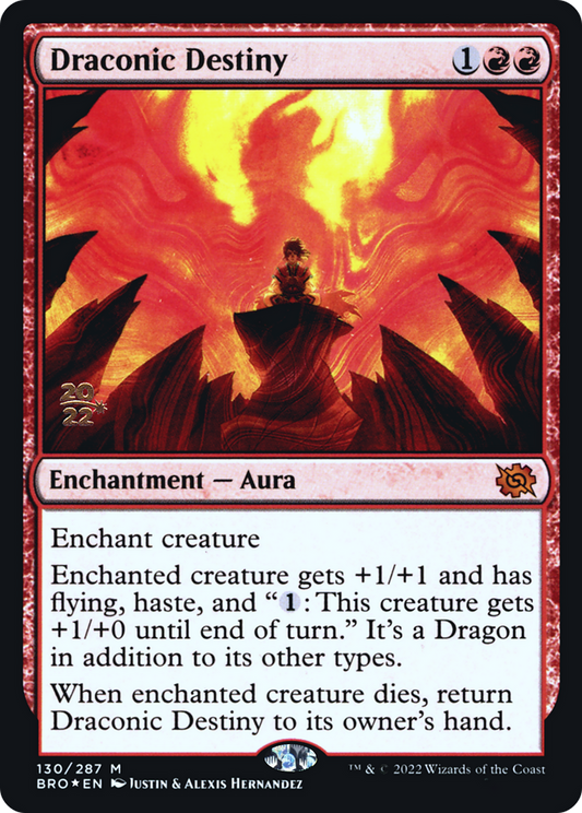 Draconic Destiny [The Brothers' War Prerelease Promos]
