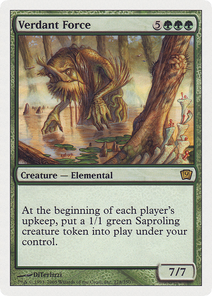 Verdant Force (278) Foil - Ninth Edition