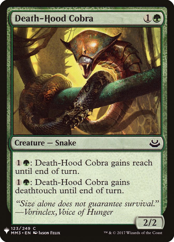Death-Hood Cobra [Mystery Booster] | Silver Goblin