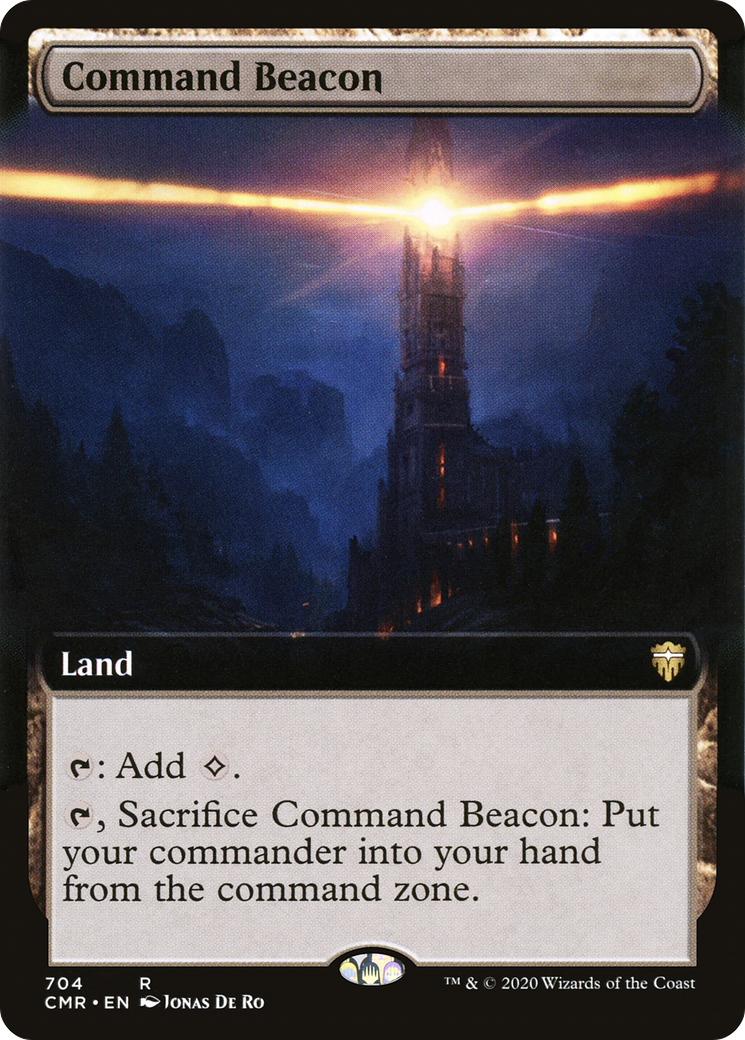 Command Beacon (Extended Art) [Commander Legends] Foil
