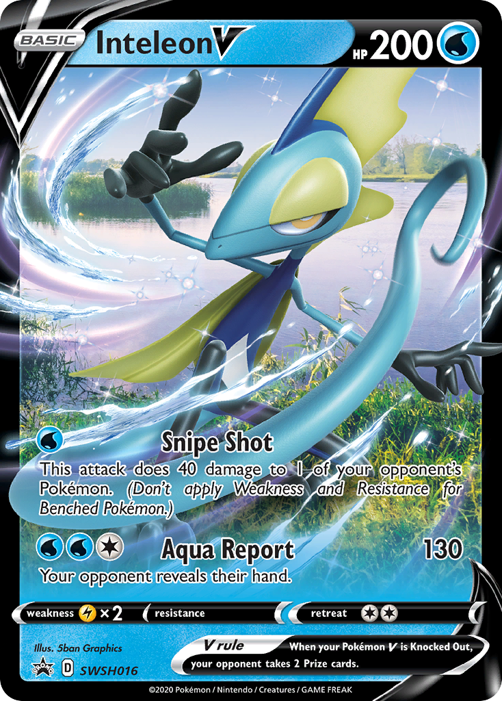 Inteleon V (SWSH016) (Jumbo Card) [Sword & Shield: Black Star Promos] | Silver Goblin