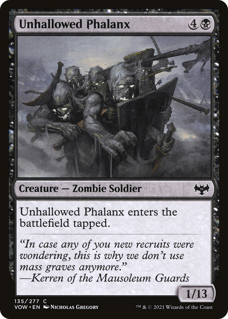 Unhallowed Phalanx [Innistrad: Crimson Vow] Foil