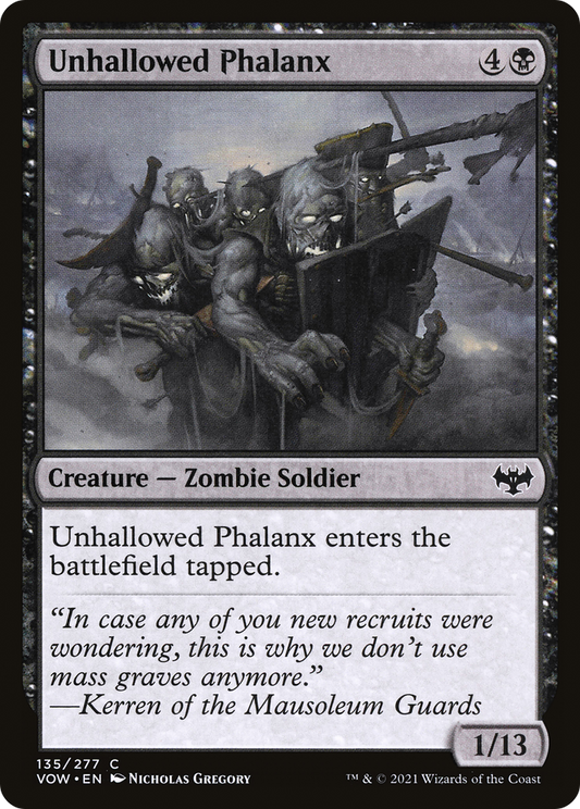 Unhallowed Phalanx [Innistrad: Crimson Vow] Foil