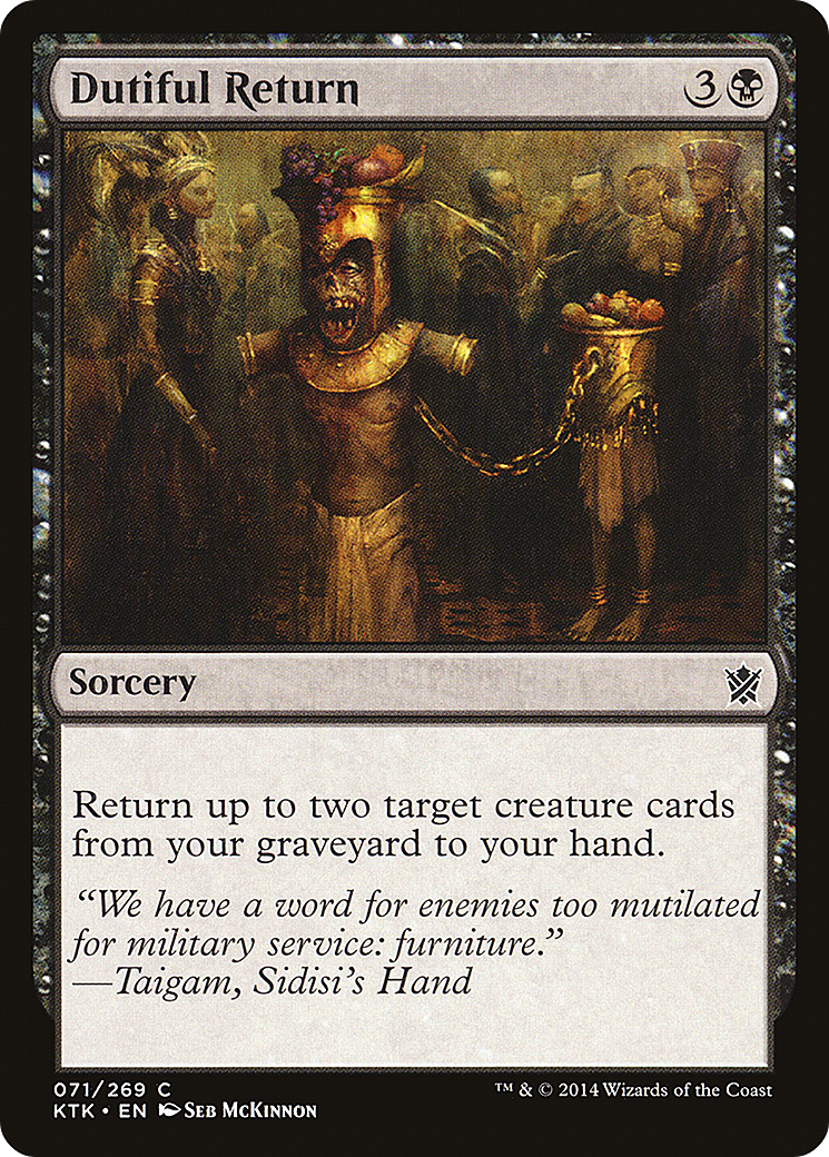 Dutiful Return [Khans of Tarkir] Foil