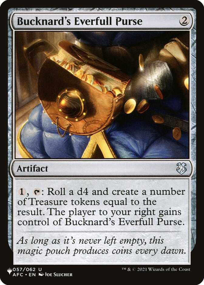 Bucknard's Everfull Purse [The List] | Silver Goblin