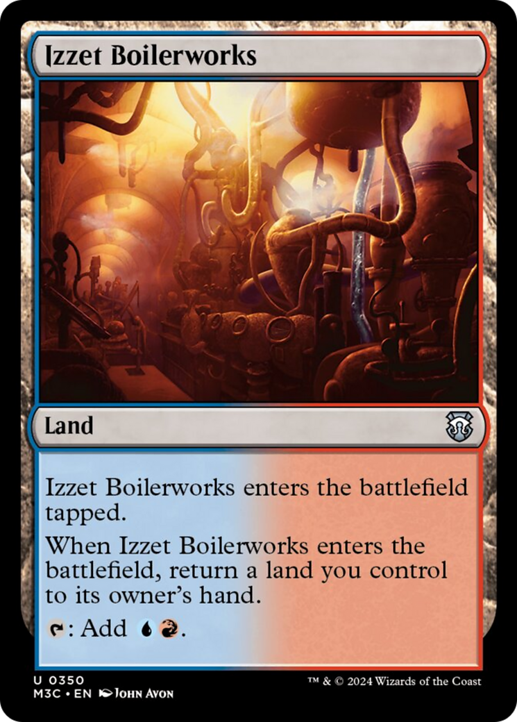 Izzet Boilerworks (Ripple Foil) [Modern Horizons 3 Commander] | Silver Goblin