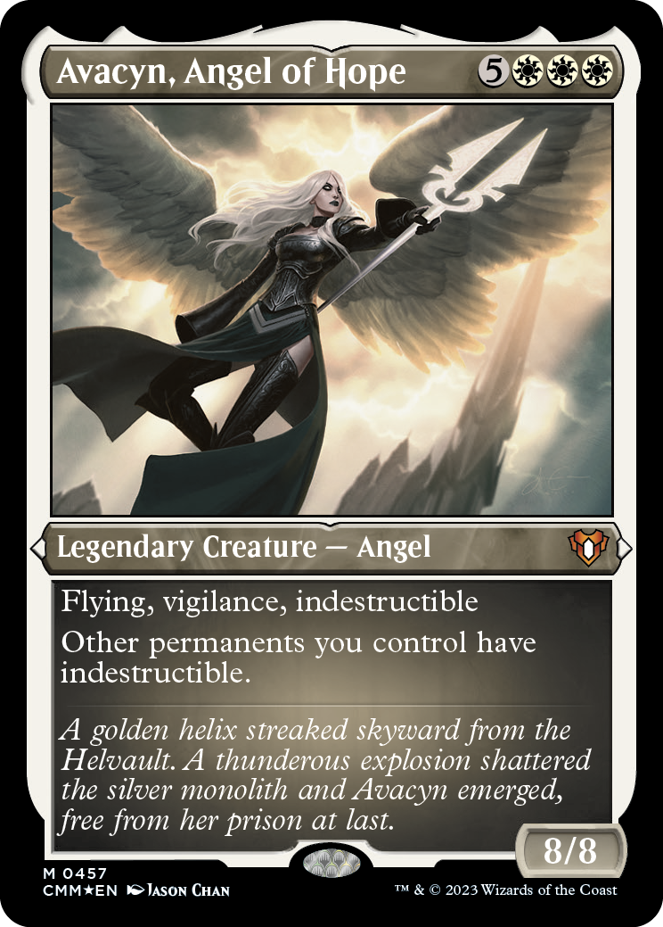 Avacyn, Angel of Hope (Foil Etched) [Commander Masters] | Silver Goblin