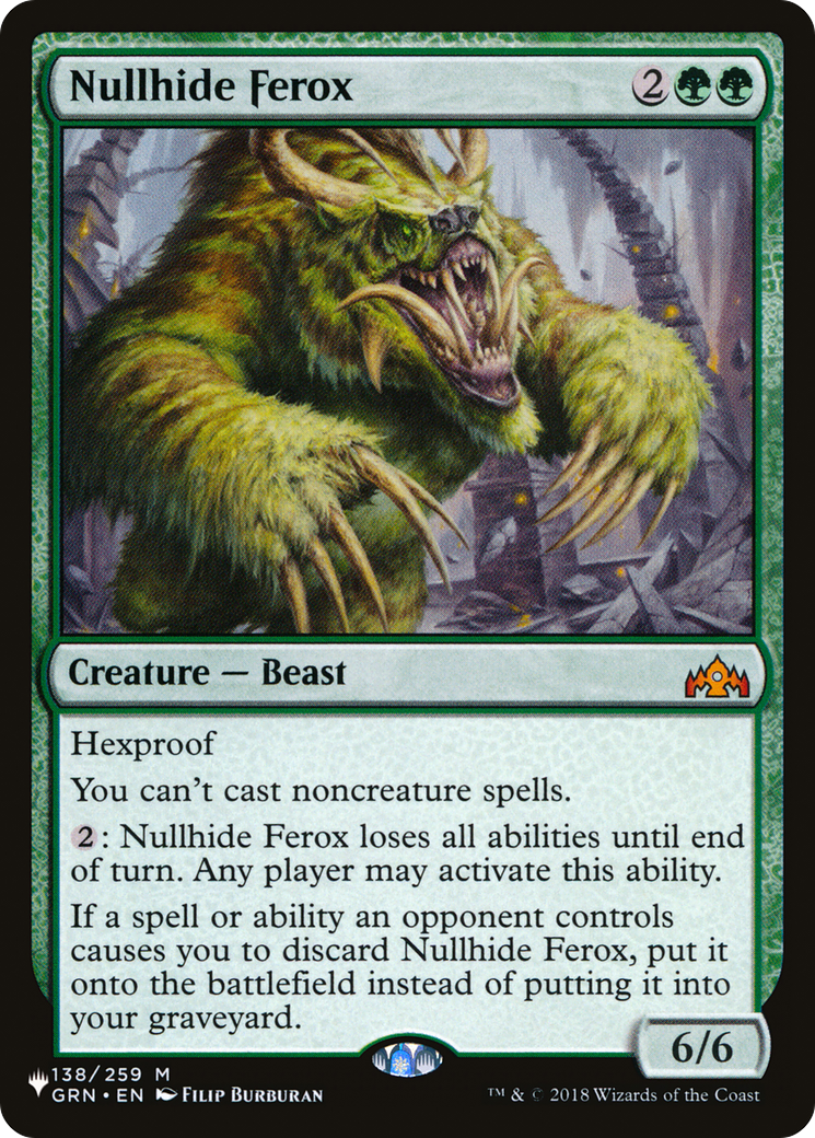 Nullhide Ferox [The List Reprints] | Silver Goblin