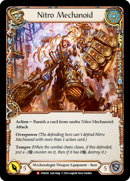 Construct Nitro Mechanoid // Nitro Mechanoid (DYN092) Rainbow Foil - Dynasty
