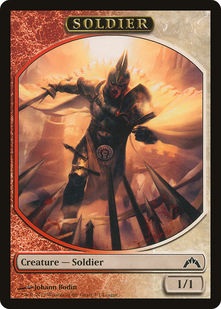 Soldier Token (Gatecrash) (001) - League Tokens 2013