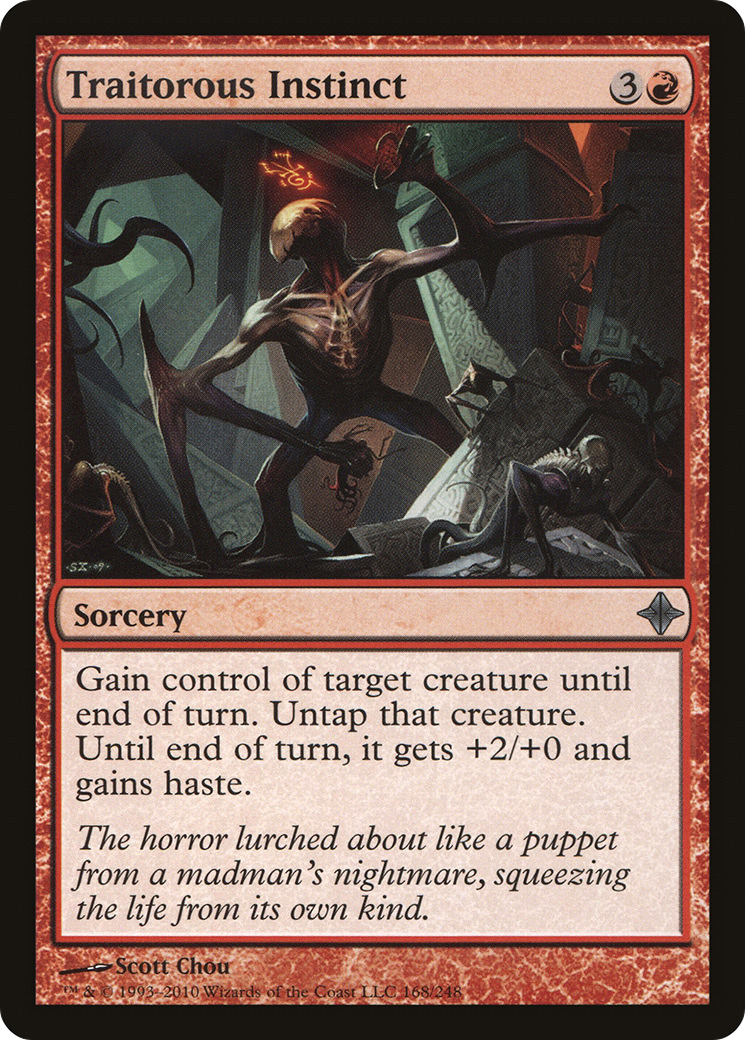 Traitorous Instinct (168) Foil - Rise of the Eldrazi