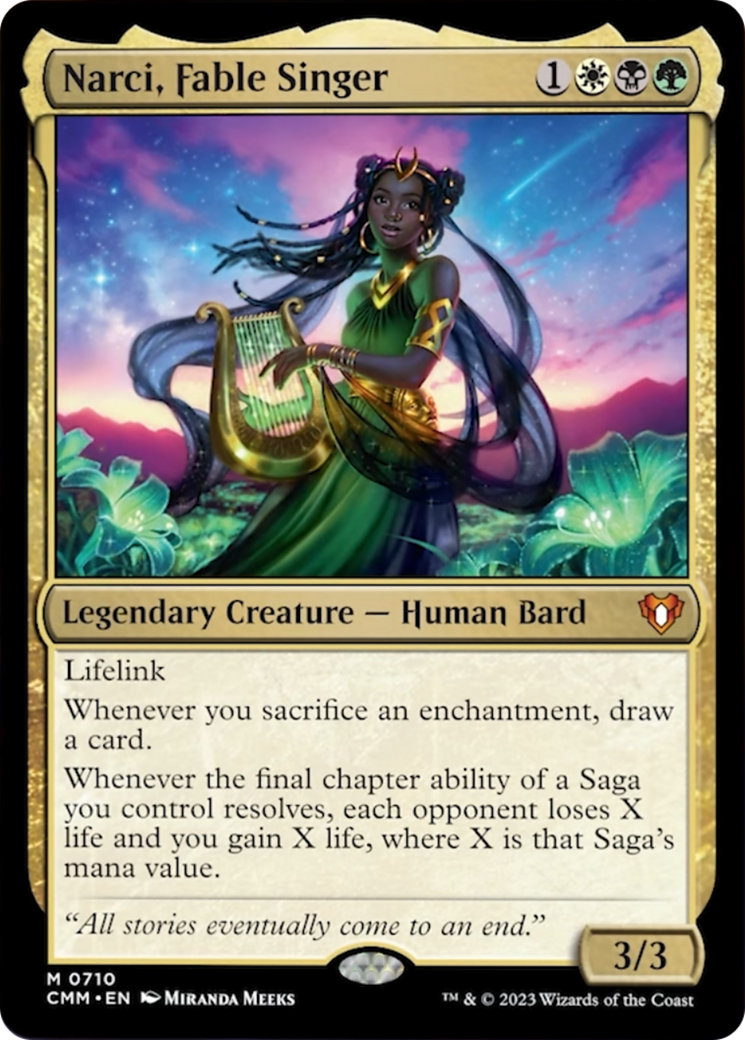 Narci, Fable Singer [Commander Masters] | Silver Goblin