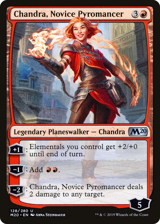 Chandra, Novice Pyromancer [Core Set 2020] Foil