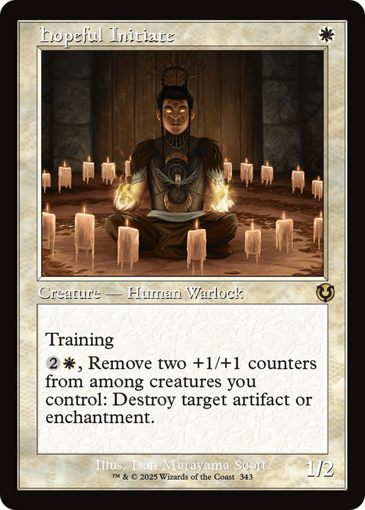 Hopeful Initiate (Retro Frame) Foil (343) - Innistrad Remastered