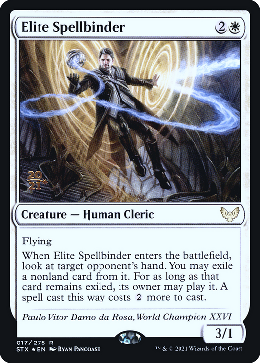 Elite Spellbinder [Strixhaven: School of Mages Prerelease Promos]