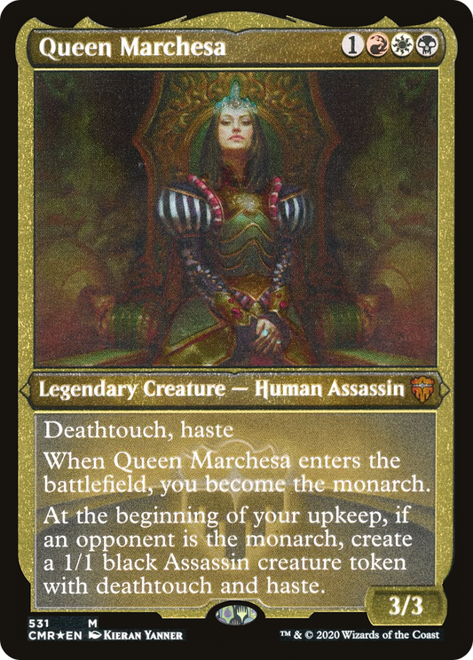Queen Marchesa (Etched) [Commander Legends]